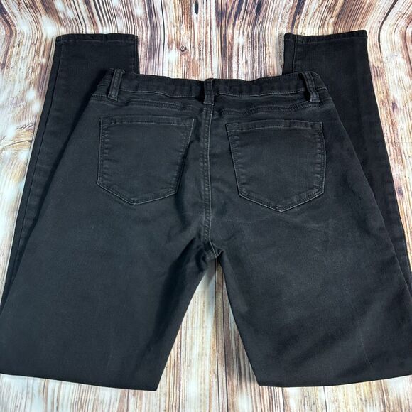 KanCan Mid Rise Skinny Jeans Juniors Size 9/28 Black Denim Pants 27x28 - Picture 3 of 9